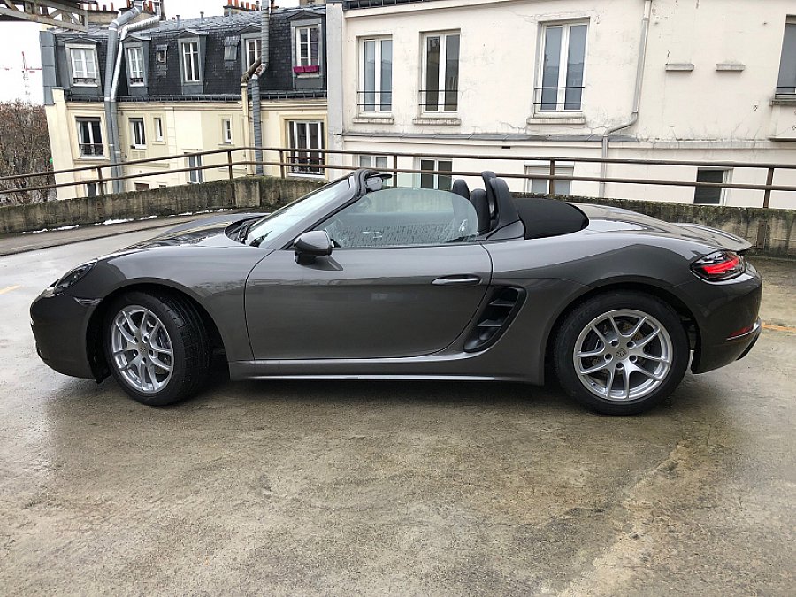 PORSCHE 718 BOXSTER 982 2 0 300 Ch Cabriolet Gris Occasion 57 700