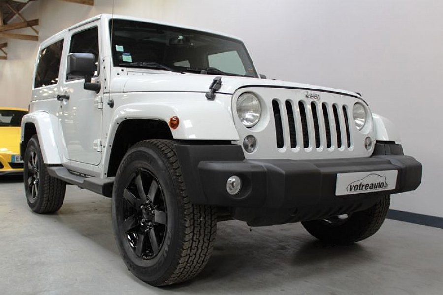 JEEP WRANGLER JK 2.8 CRD 200 FAP SAHARA 4x4 Blanc Occasion - 26 890 ...