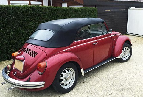 VOLKSWAGEN COCCINELLE Type 1 1303 cabriolet Bordeaux occasion 19